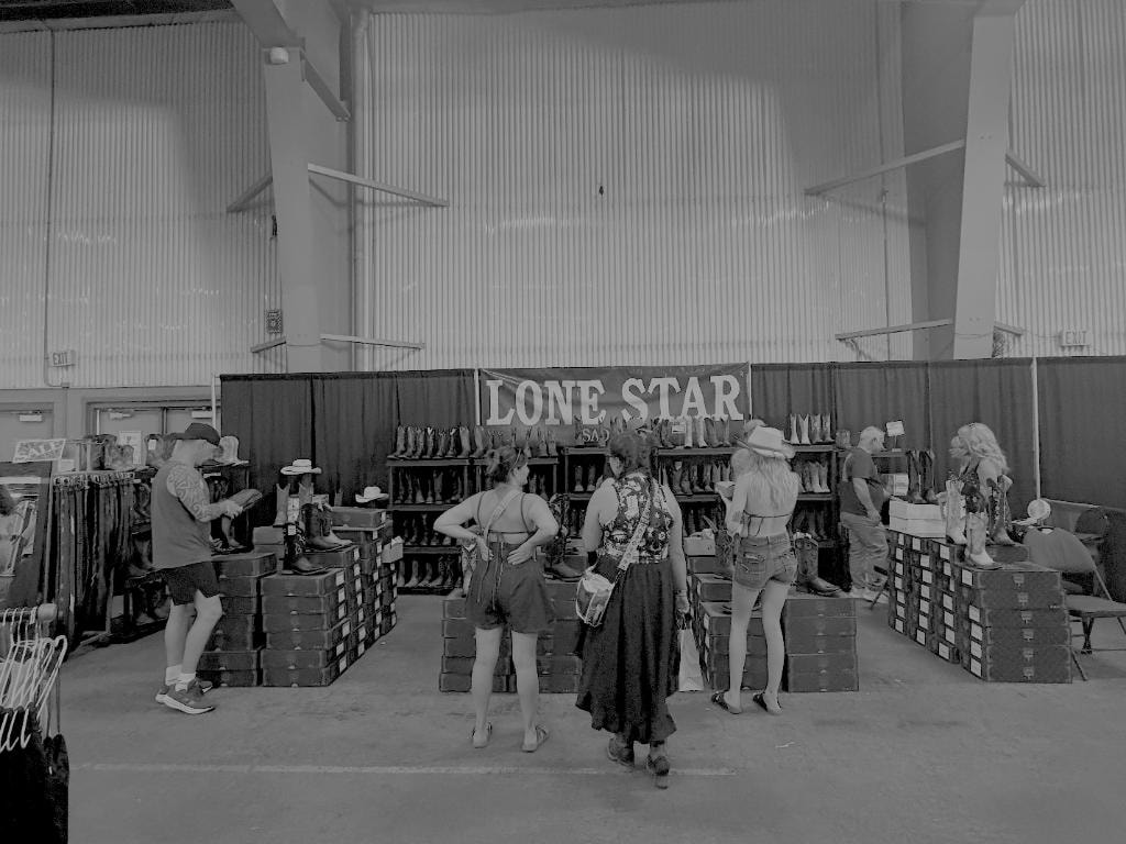 Cavelia Western Boots at the show